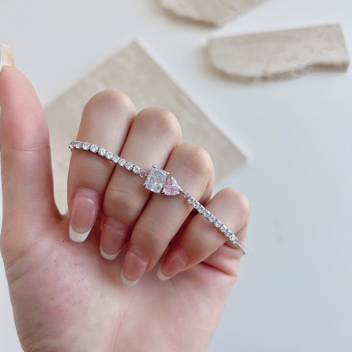 [Aurora]Dazzling Unique Multi Shape Lover Bracelet