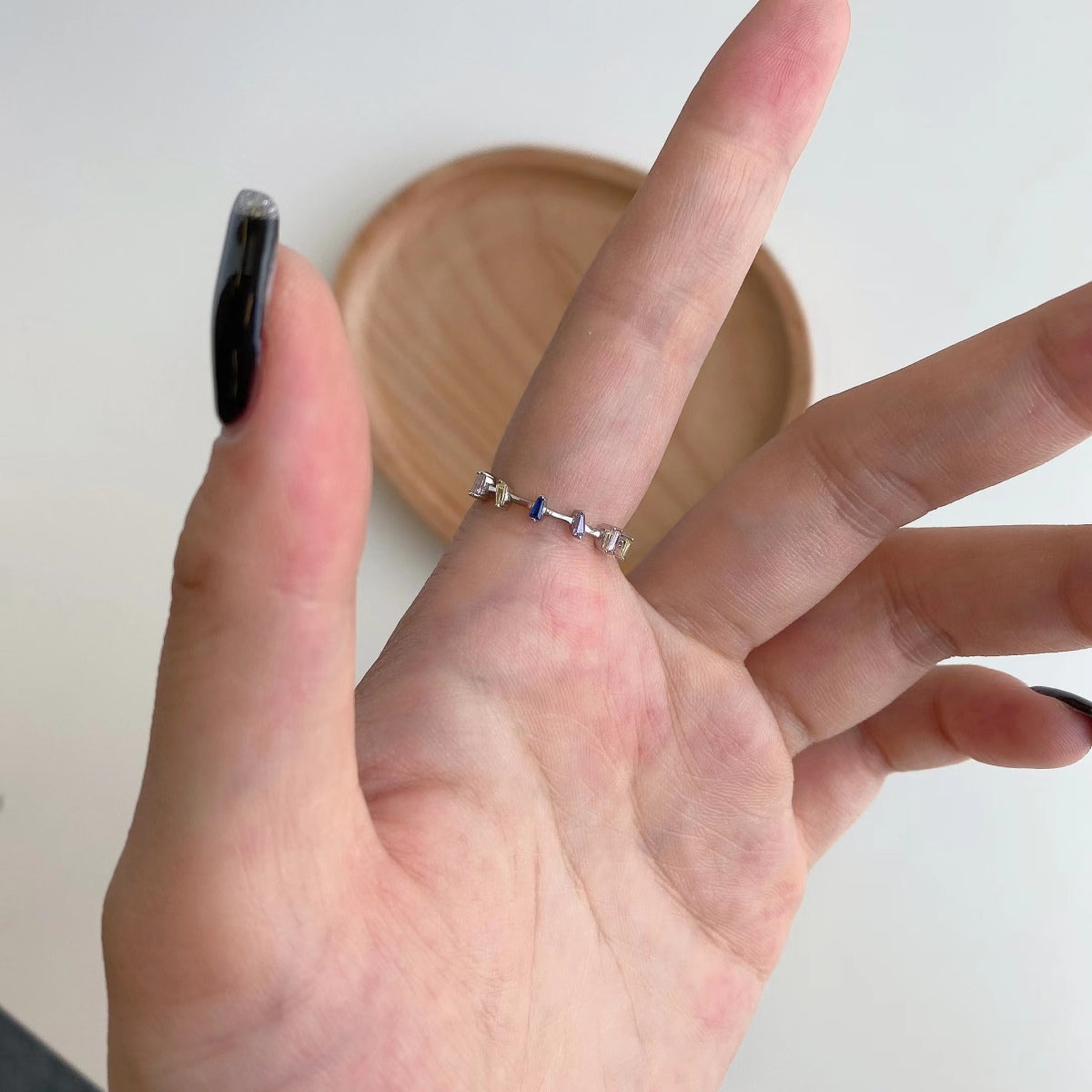 [Aurora]Unique Trapezoid Cut Daily Ring