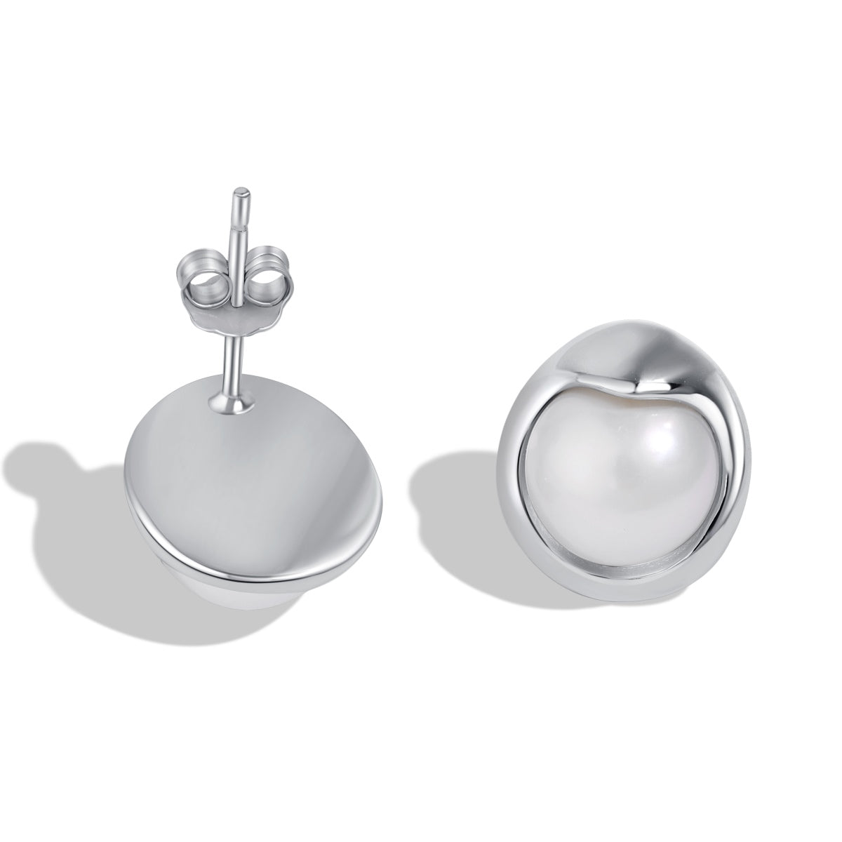 [Aurora]Dainty Bread Pearl Earrings