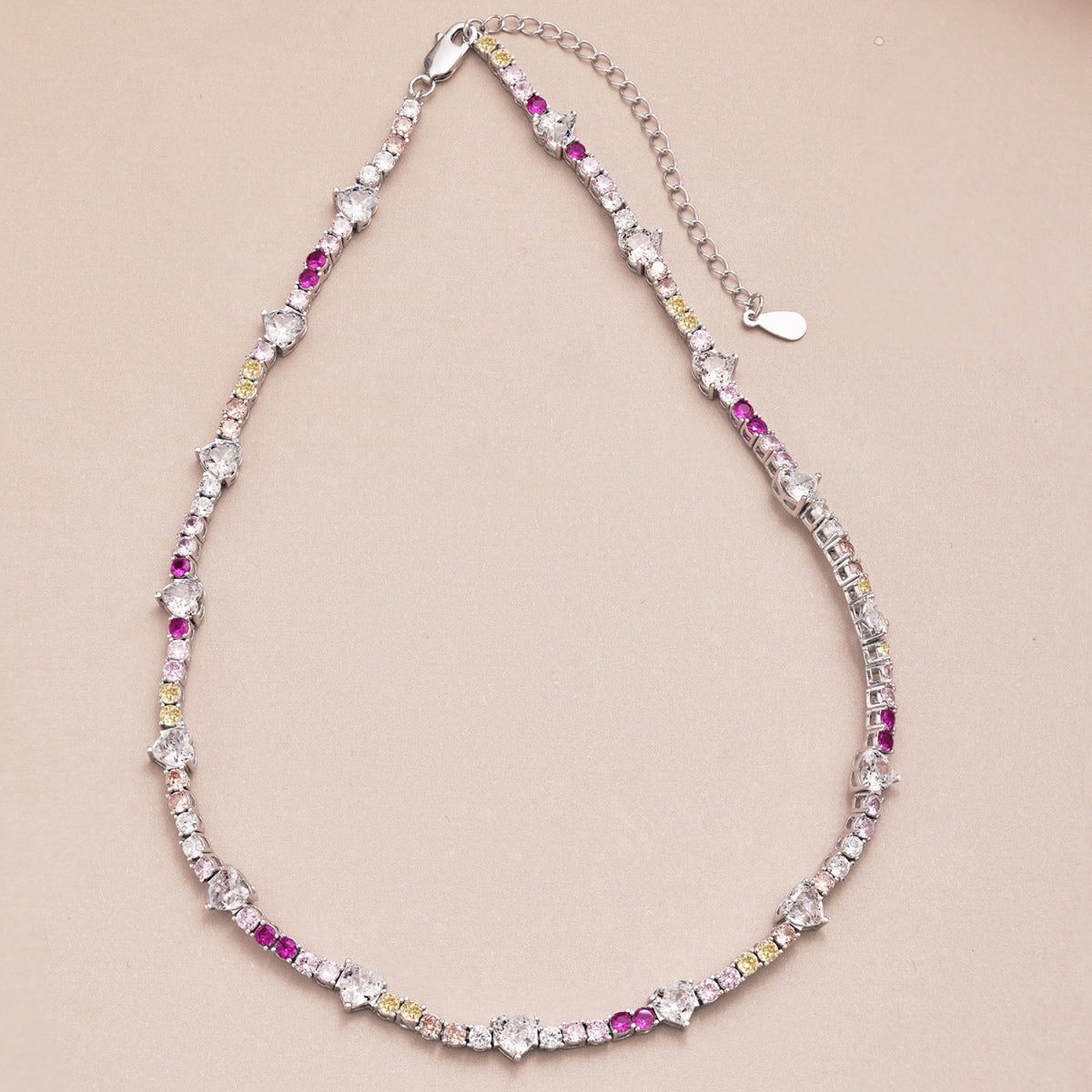 [Aurora]Delicate Colorful Rainbow Tennis Chain