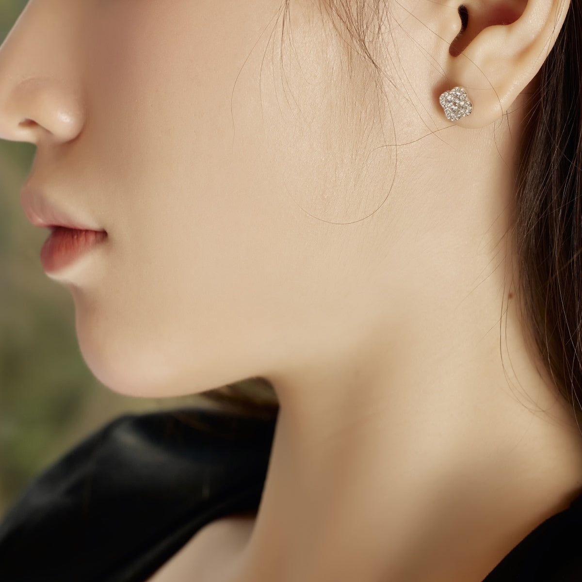 [Aurora]Four-Leaf Clover Flower Shaped Earrings