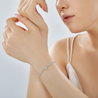 [AURORA]0,75 Karat Exquisites Ovalschliff-Tagesarmband