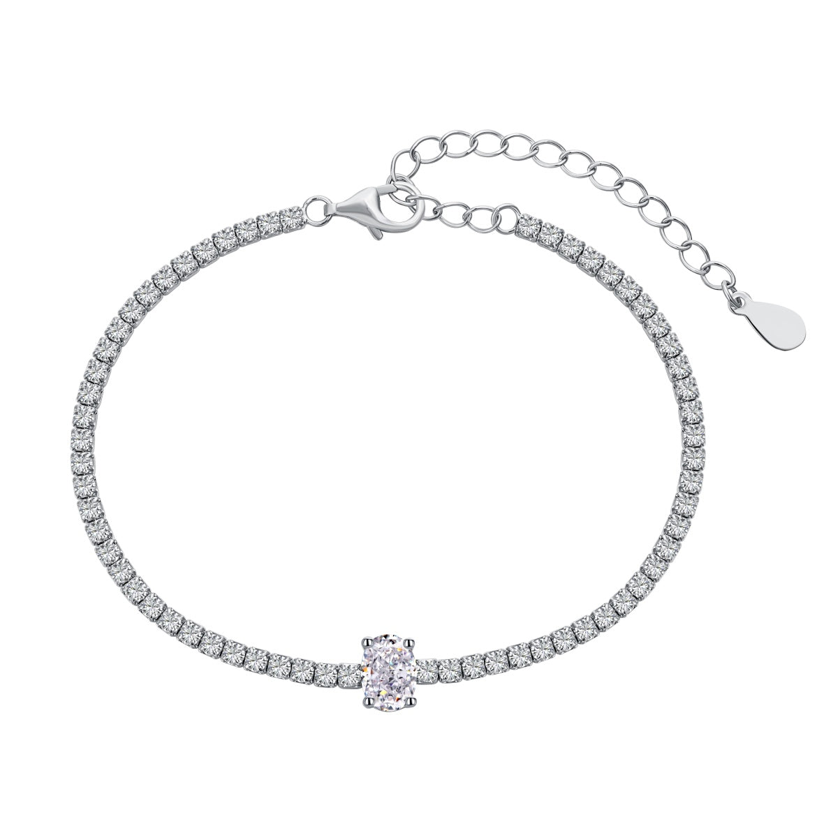 [AURORA]0,75 Karat Exquisites Ovalschliff-Tagesarmband