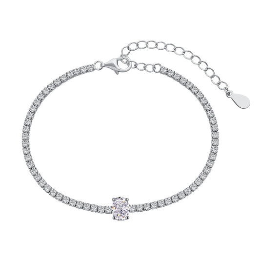 [Aurora]0.75 Carat Exquisite Oval Cut Daily Bracelet