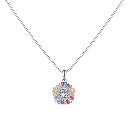 [Aurora]Charming Flower Colorful Necklace