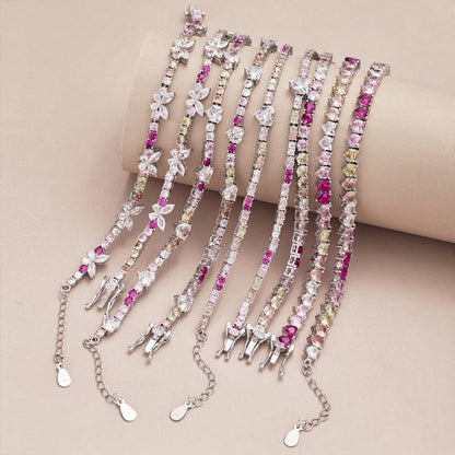 [AURORA] Romantisches Armband in Herzform mit rundem Schliff