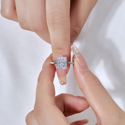 [Aurora]4.0 Carat Ornate Enchanting Radiand Cut Banquet Ring