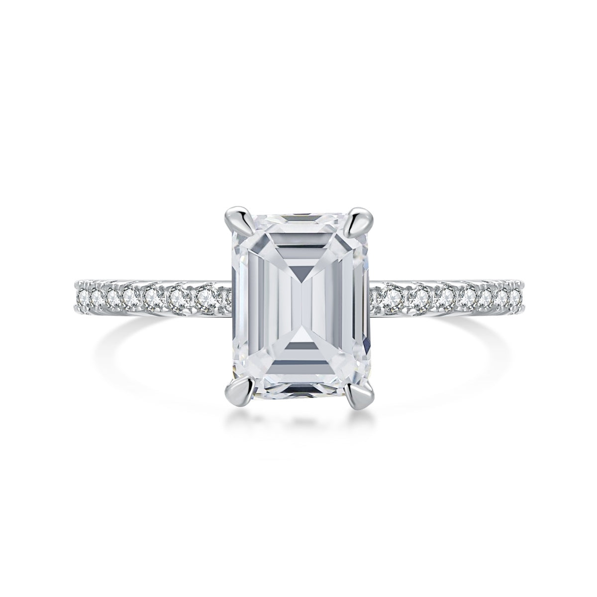 [Aurora]2.0 Carat Scintillating Ornate Radiant Cut Party Ring