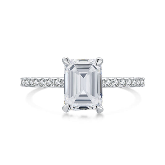 [AURORA]2.0 Carat Scintillating Ornate Radiant Cut Party Ring