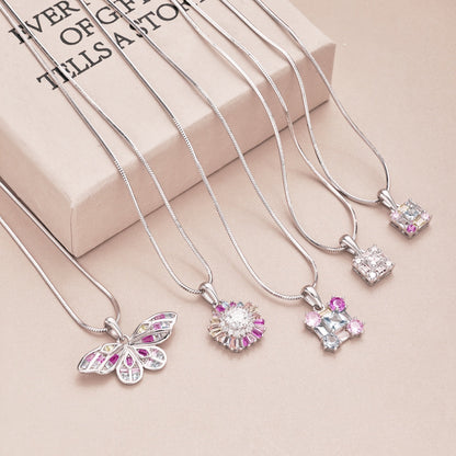 [Aurora]Charming Flower Colorful Necklace