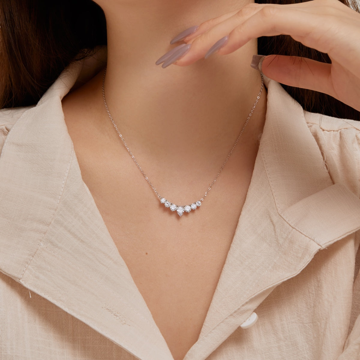 [Aurora]Dainty Colorful Heart Necklace