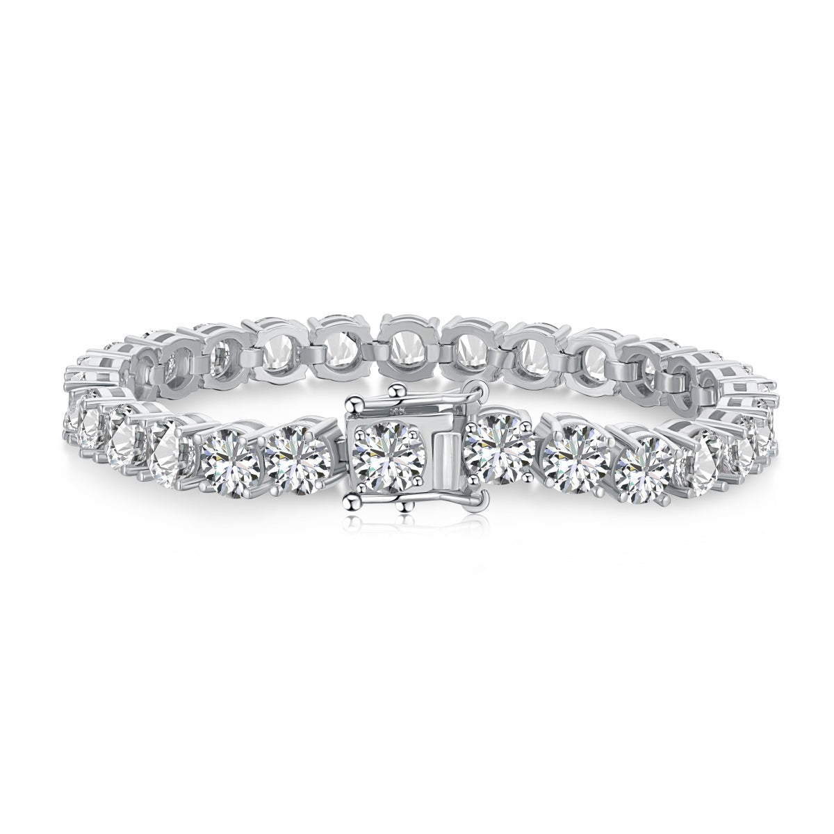 [Aurora]0.75 Carat Dazzling Round Cut Wedding Bracelet