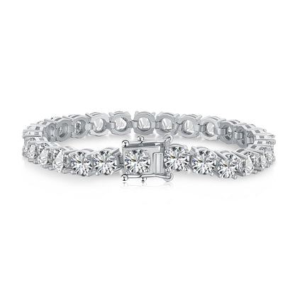 [Aurora]0.75 Carat Dazzling Round Cut Wedding Bracelet