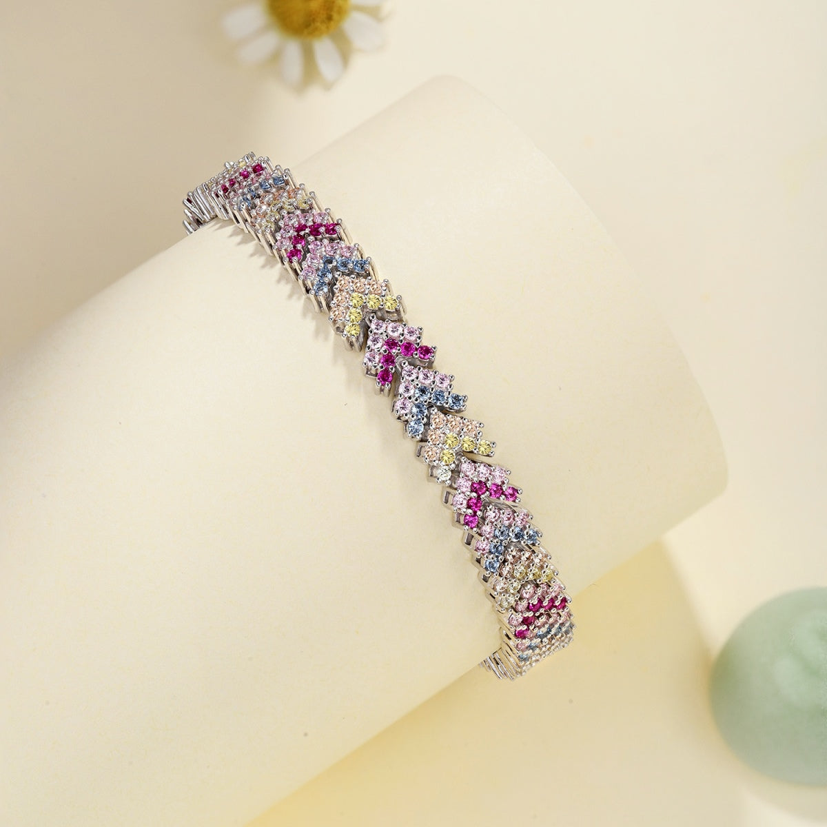 [AURORA]Ornate Sparkling Round Cut Party Bracelet