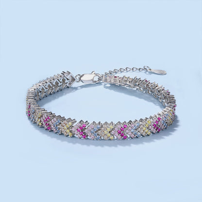 [AURORA]Ornate Sparkling Round Cut Party Bracelet