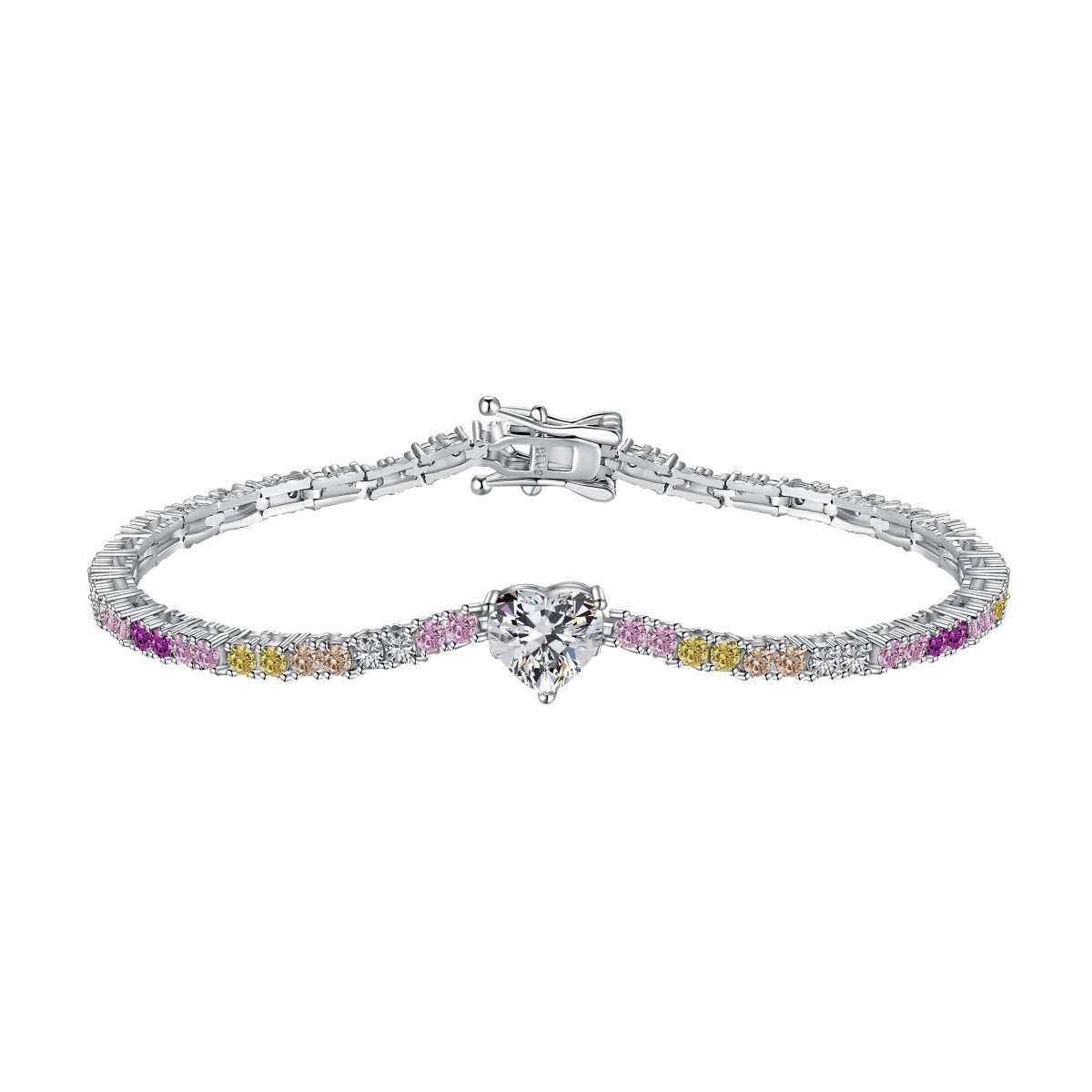 [Aurora]Delicate Romantic Heart Shape Lover Bracelet