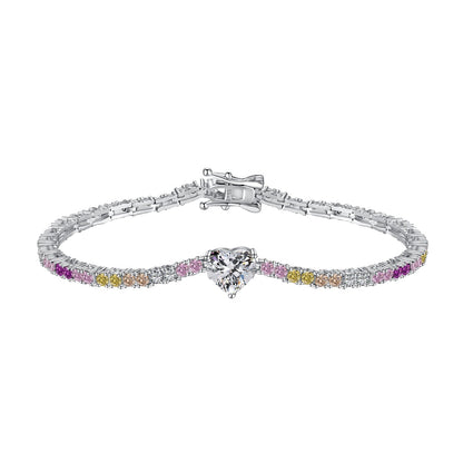 [Aurora]Delicate Romantic Heart Shape Lover Bracelet