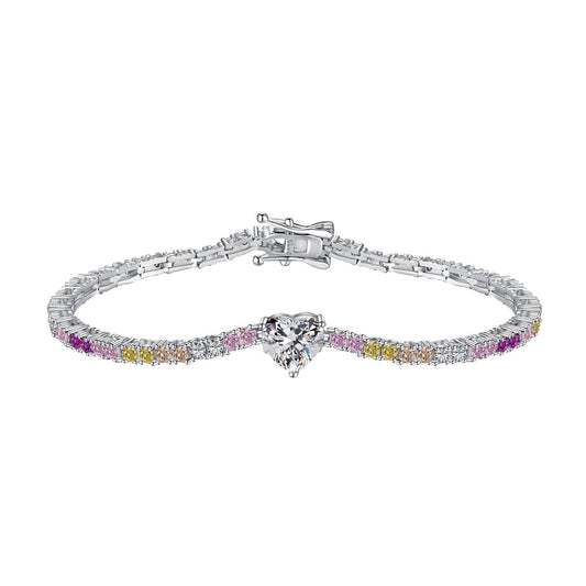 [Aurora]Delicate Romantic Heart Shape Lover Bracelet