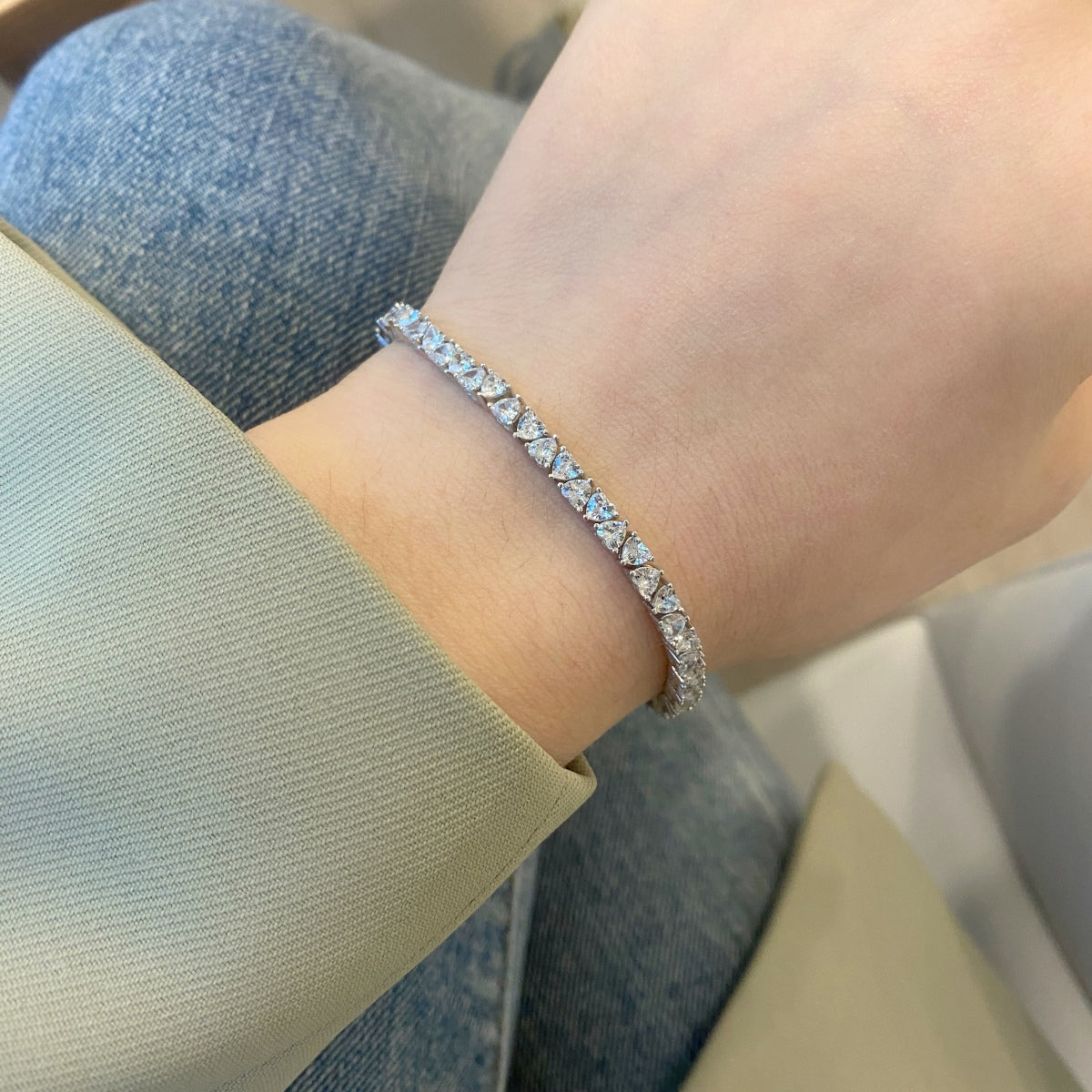 [Aurora]Dazzling Romantic Heart Shape Lover Bracelet