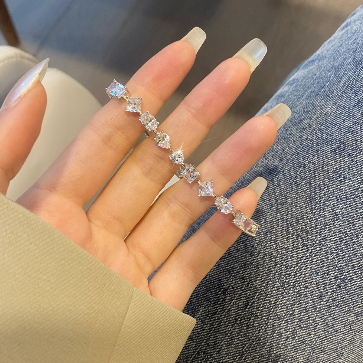 [Aurora]Unique Exquisite Multi Cut Daily Bracelet