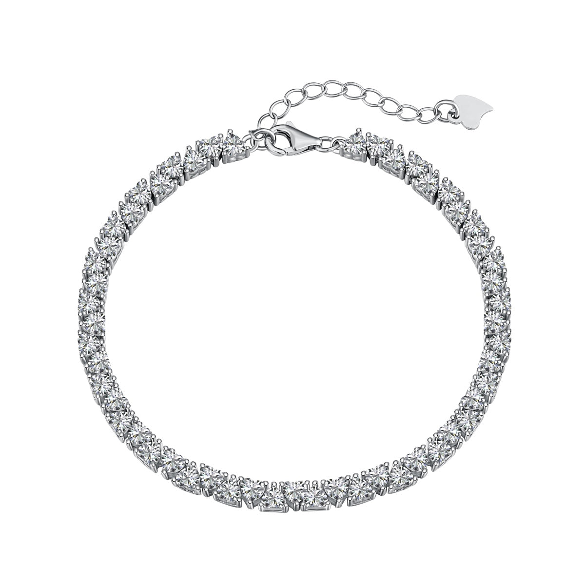 [Aurora]Dazzling Romantic Heart Shape Lover Bracelet