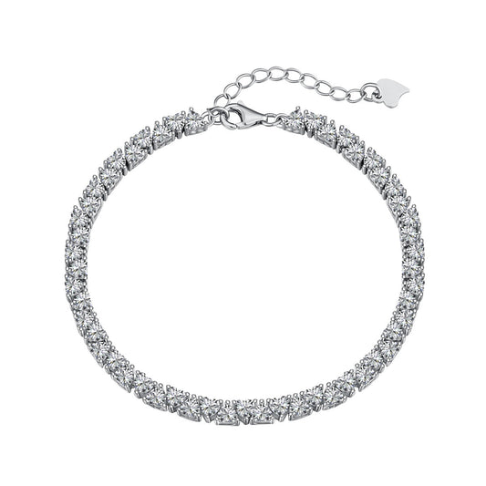 [Aurora]Dazzling Romantic Heart Shape Lover Bracelet