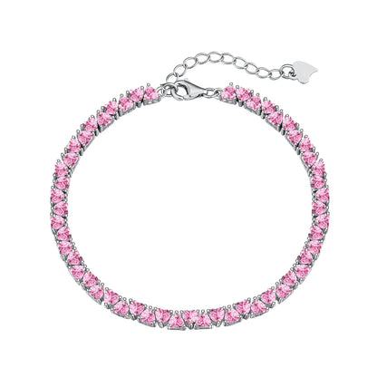 [Aurora]Dazzling Romantic Heart Shape Lover Bracelet