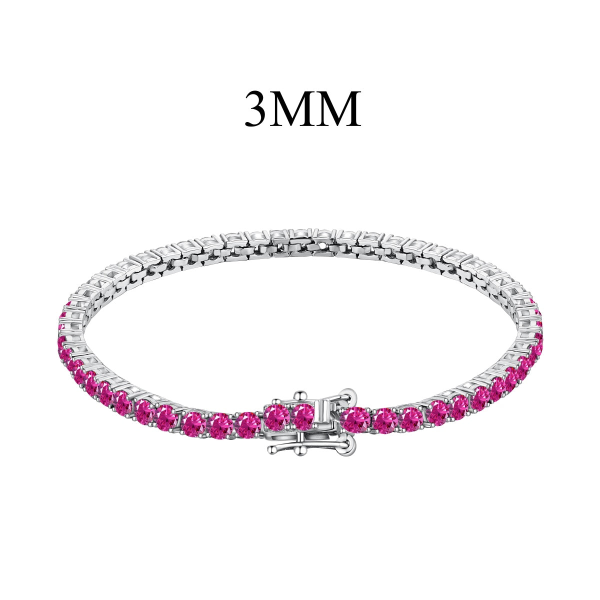 [Aurora]Radiant Colorful Round Cut Party Bracelet