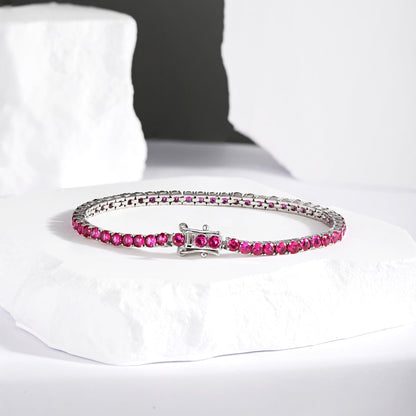 [AURORA] Strahlend buntes Party-Armband im Rundschliff