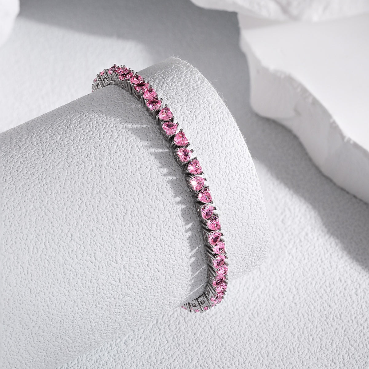 [Aurora]Dazzling Romantic Heart Shape Lover Bracelet