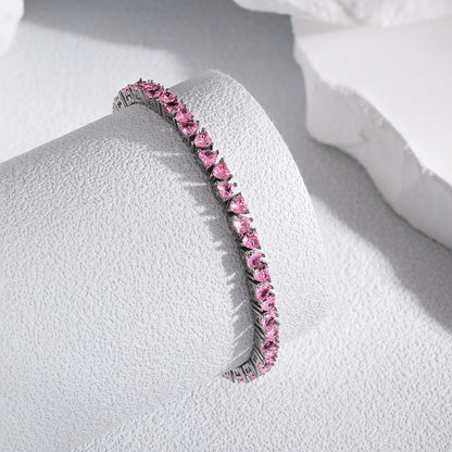 [Aurora]Dazzling Romantic Heart Shape Lover Bracelet