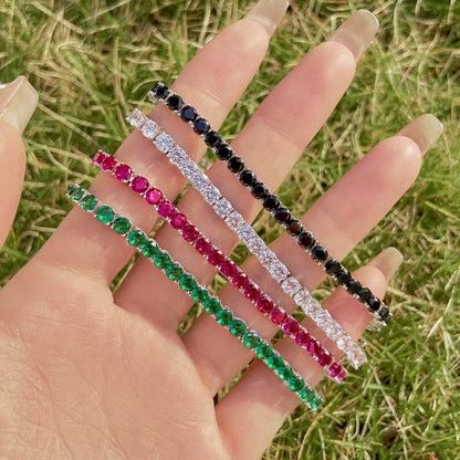 [AURORA] Strahlend buntes Party-Armband im Rundschliff