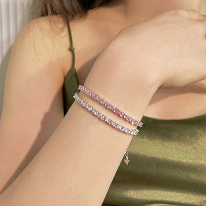 [Aurora]Dazzling Romantic Heart Shape Lover Bracelet