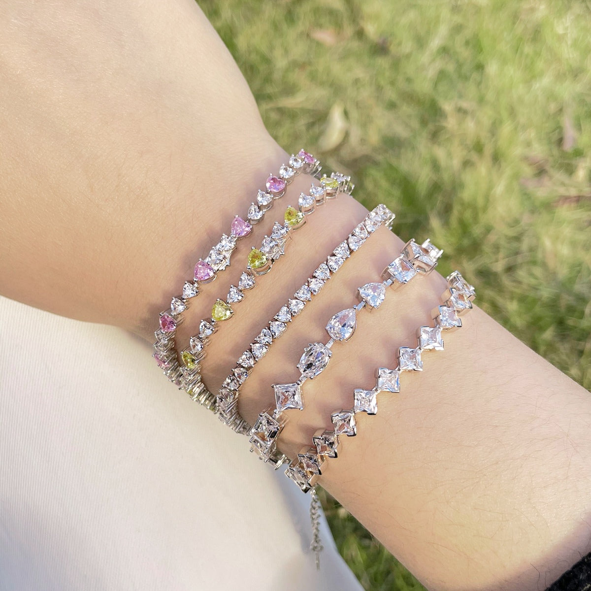 [AURORA]Schillerndes romantisches Armband in Herzform für Liebhaber