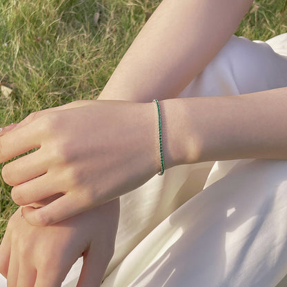 [AURORA] Strahlend buntes Party-Armband im Rundschliff