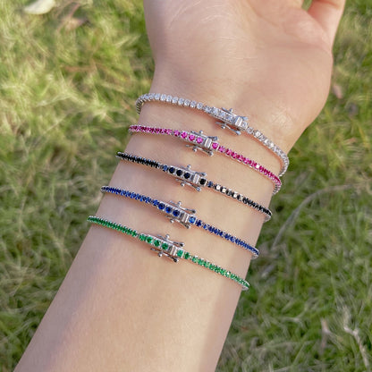 [AURORA] Strahlend buntes Party-Armband im Rundschliff