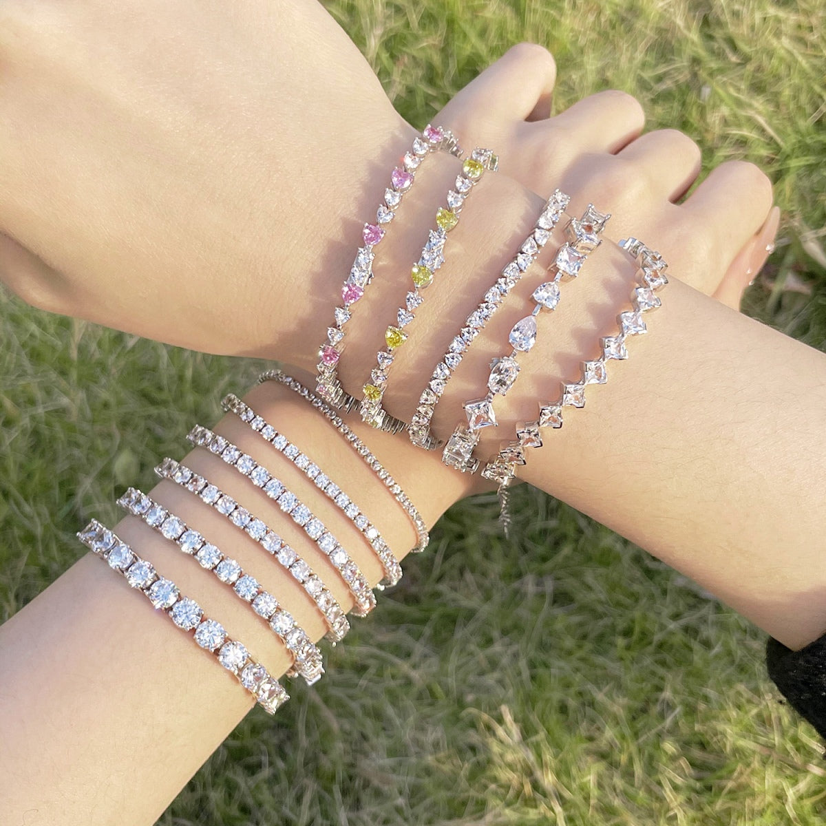[Aurora]Unique Exquisite Multi Cut Daily Bracelet