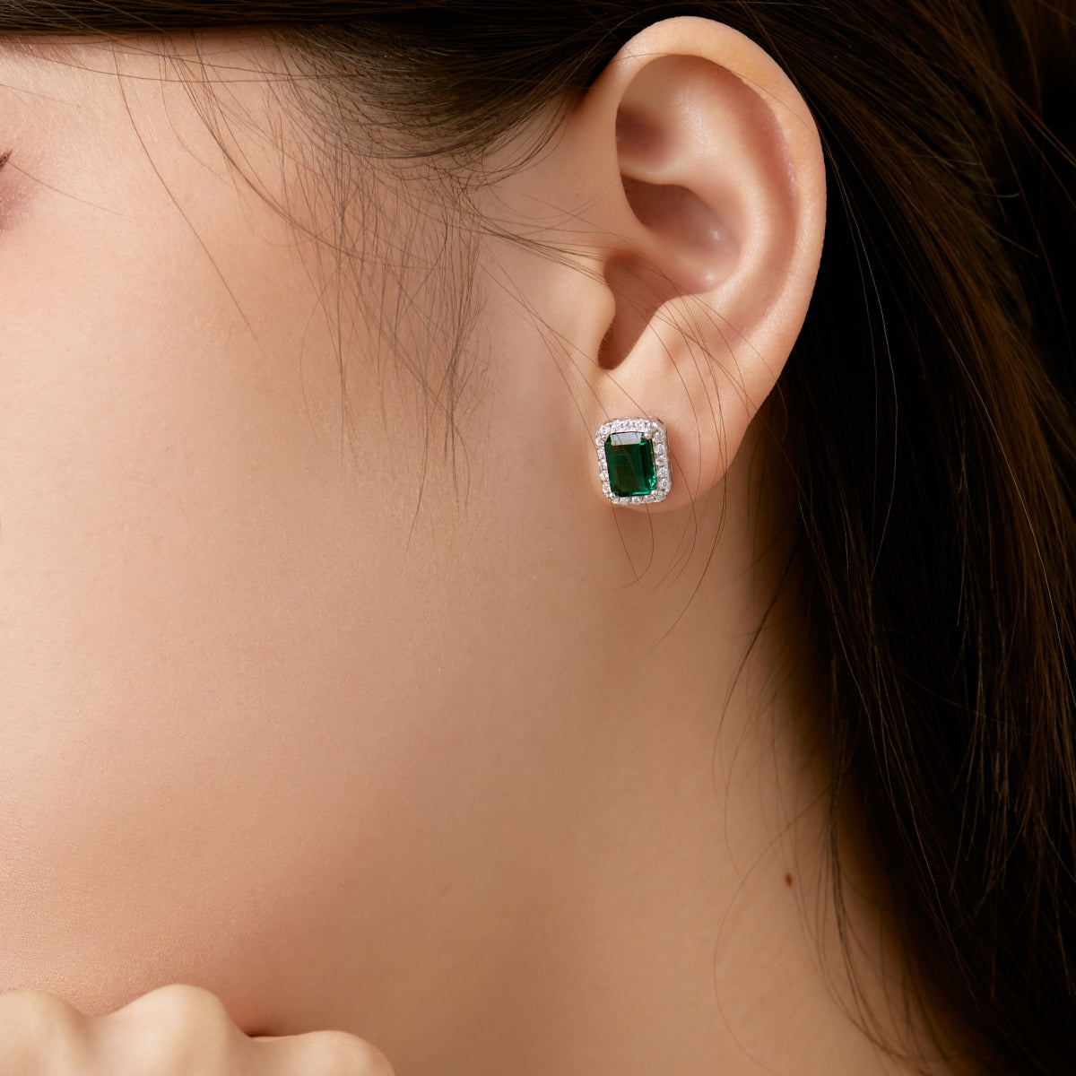 [AURORA]Luxurious Dainty Emerald Cut Banquet Earrings
