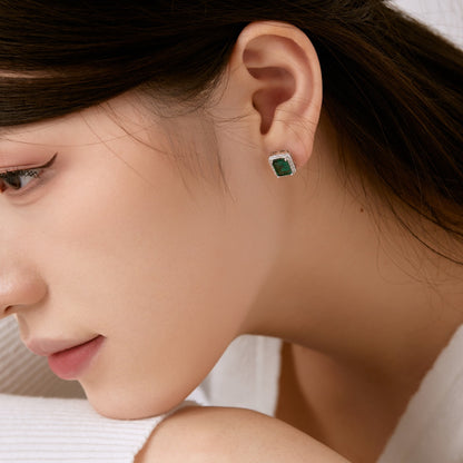 [AURORA]Luxurious Dainty Emerald Cut Banquet Earrings