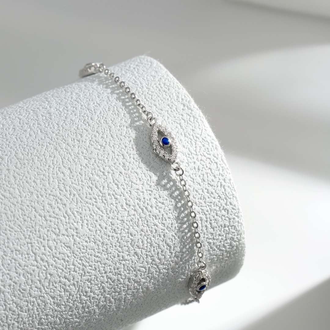 [Aurora]Evil Eye Shape Pendent Necklace