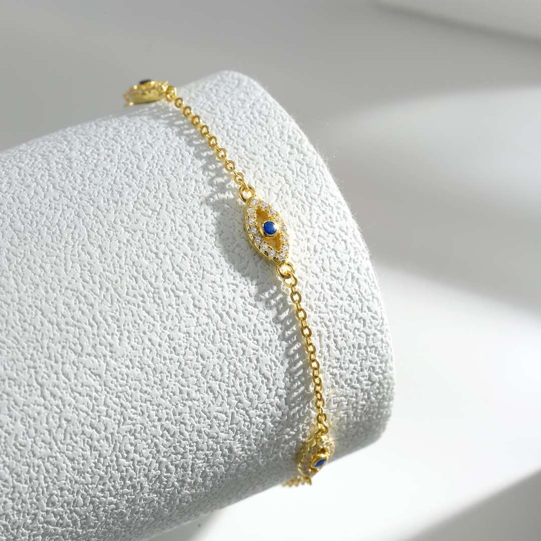 [Aurora]Evil Eye Shape Pendent Necklace
