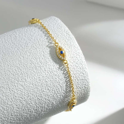 [Aurora]Evil Eye Shape Pendent Necklace