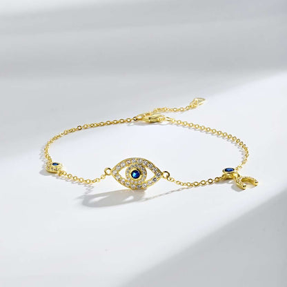 [Aurora]Dainty Eye Shape Necklace
