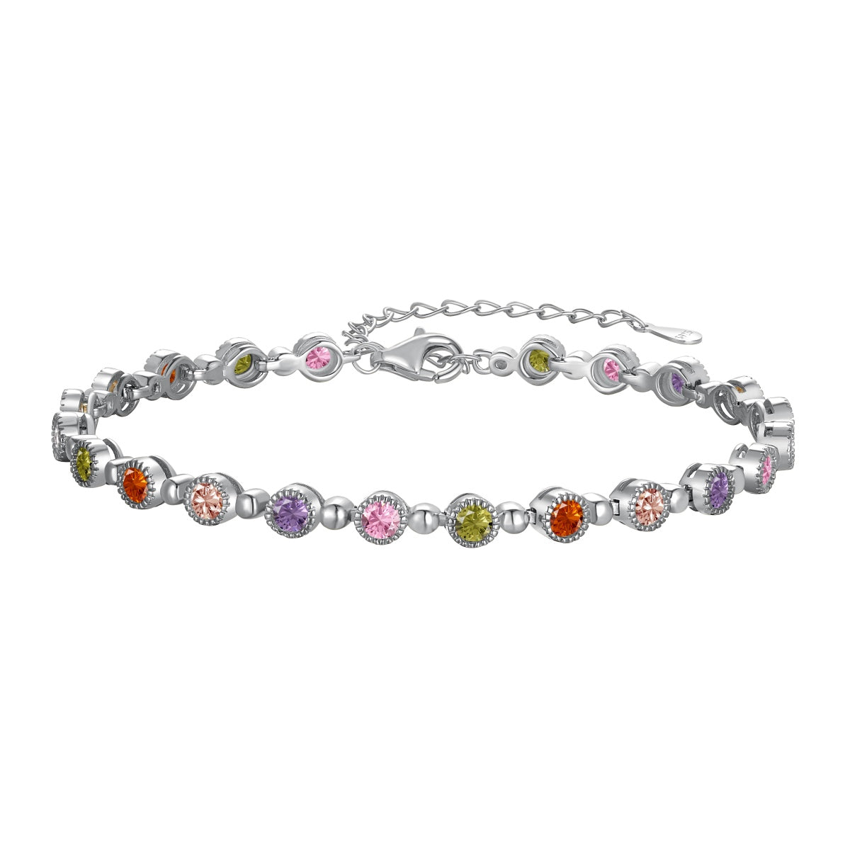 [AURORA] Funkelndes, exquisites Party-Armband im Rundschliff