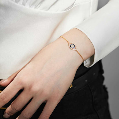 [Aurora]Dazzling Eye Shape Necklace