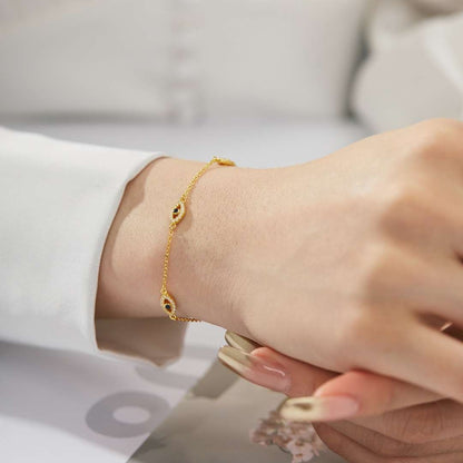 [AURORA]Evil Eye Shape Pendent Necklace