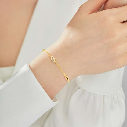 [AURORA]Evil Eye Shape Pendent Necklace