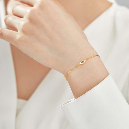 [Aurora]Evil Eye Shape Necklace