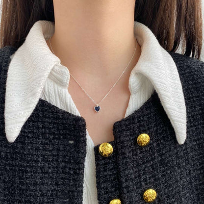 [Aurora]Ornate Heart Shape Necklace