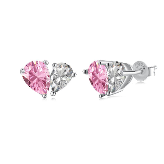 [Aurora]Dazzling Elegant Heart Cut Lover Earrings